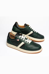 Steve McQueen Bull green leather sneakers for Men